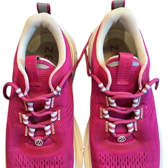Cole Haan Zerogrand Journey Running Sneaker Shoe Fuchsia Pink Knit Athletic 9.5B - Picture 9 of 16